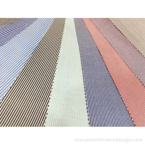 T/C Stretch Yarn-dyed Dobby Stripe Fabric